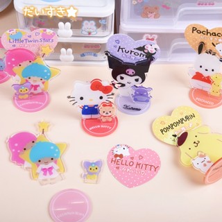 Sanrio คลิปหนีบรูปภาพ แบบอะคริลิค สําหรับตกแต่งโต๊ะ