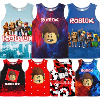 Roblox เสื้อแขนกุด พิมพ์ลายกราฟฟิค 3D สําหรับเด็กผู้ชาย และเด็กผู้หญิง