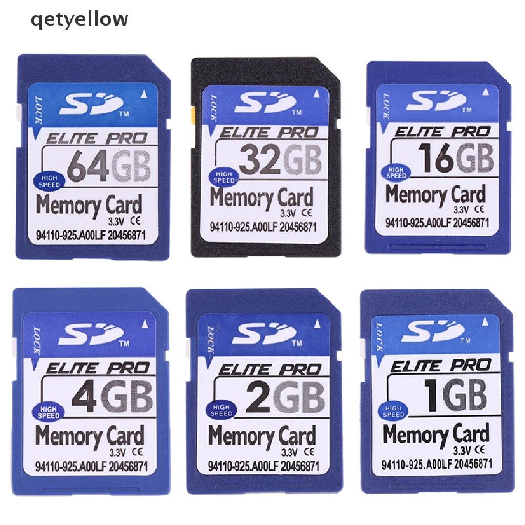 Qetyellow 1GB 2GB 4GB 8GB 16GB 32GB 64GB การ์ดหน่วยความจําแฟลชดิจิตอลที่ปลอดภัย TH
