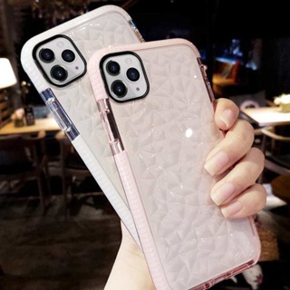 เคสโทรศัพท์มือถือ TPU นิ่ม แบบใส กันกระแทก ลายเพชร หรูหรา สําหรับ IPhone 11 12 13 14 Pro X XR XS Max 6 6s 7 8 Plus SE 2020 11 Pro Max 7Plus