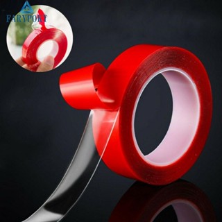 1pcs Red film Nano Tape Double Sided Tape Reusable Waterproof Self-Adhesive Tape Reuseble