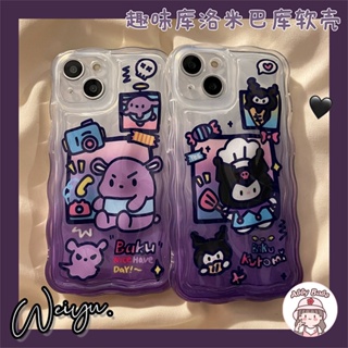 เคสโทรศัพท์มือถือ TPU นิ่ม แบบใส กันเหงื่อ ลายการ์ตูนเชฟ Kouromi สไตล์เกาหลี สําหรับ IP 14 Pro Max IP 11 12 11 Pro Max X XS