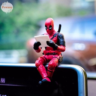 โมเดลฟิกเกอร์ PVC รูปการ์ตูนซุปเปอร์ฮีโร่ Deadpool ขนาดเล็ก สําหรับตกแต่งโต๊ะ