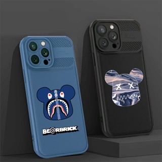 เคสโทรศัพท์มือถือ คาร์บอนไฟเบอร์ ลายหมี NFC Bearbrick สําหรับ Redmi 12C Note 11S 11 Pro Redmi 10 10C 9A 9C 10A Note 10 Note 10S Note 10 Pro 8 Pro Note 9s X3 Pro HOSTR