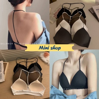 Mini shop🌸พร้อมส่ง🌸 (FY2801) บราฟองน้ำบางๆ เว้าหลังเซ็กซี่ ใส่สบายมาก