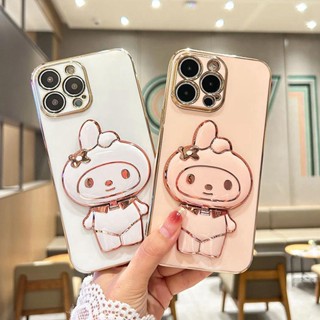 เคสโทรศัพท์มือถือ TPU นิ่ม ปิดด้านหลัง ลายการ์ตูนเมโลดี้ ประดับกลิตเตอร์ หรูหรา สําหรับ Samsung S20 FE S20 Plus S20 Ultra S21 FE S21 Plus S30 Plus S21 Ultra S30 Ultra