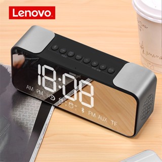 Lenovo L022 ลําโพงบลูทูธไร้สาย พร้อมกระจก แบบพกพา เครื่องเล่นเสียง 10W HD เสียงเบส สําหรับบ้าน