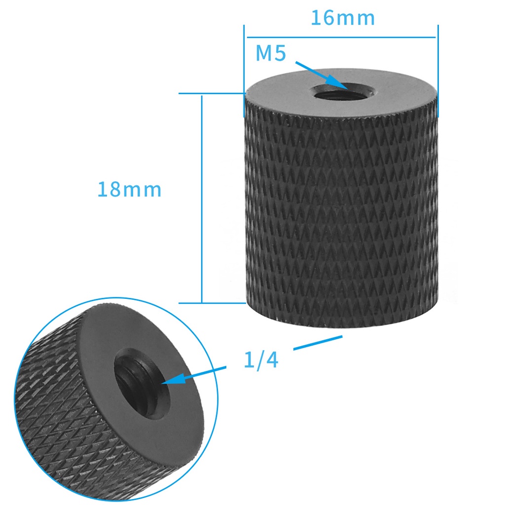 Feichao อะแดปเตอร์แปลงสกรู 1/4 เป็น M4 M5 M6 M8 M10 อุปกรณ์เสริม สําหรับกล้อง DSLR 1 ชิ้น