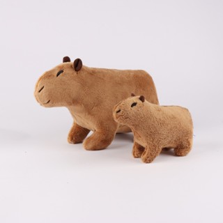 ตุ๊กตาคาปิบาราจําลอง ขนปุย Simulation Capybara Toys ของเล่น ของขวัญวันเกิด สําหรับเด็ก