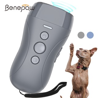 Benepaw ไฟฉาย Led อัลตราโซนิก ควบคุมการเห่า 5 เมตร 16.5 ฟุต ชาร์จซ้ําได้ สําหรับฝึกสุนัข