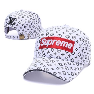 Supreme หมวกเบสบอลลําลอง ปักลาย กันแดด ปรับได้ แฟชั่นใหม่ สําหรับทุกเพศ