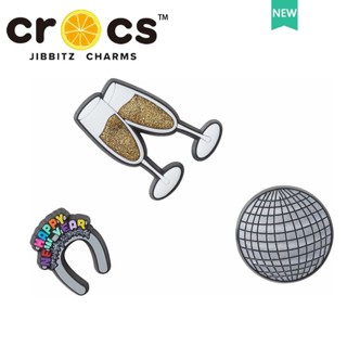 Crocs jibbiz charms เพลงปาร์ตี้ซีรีส์รองเท้าหัวเข็มขัดหลุมรองเท้าอุปกรณ์เสริมแฟชั่น DIY อุปกรณ์