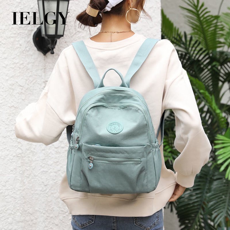 IELGY กระเป๋าเป้สะพายหลังผ้าไนลอนน้ําหนักเบาสําหรับเดินทางพร้อมฟังก์ชั่นความจุขนาดใหญ่และกันน้ํา - รูปที่ 2