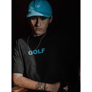 GOLF WANG Flame Monogram Short Sleeve T-shirt Blue