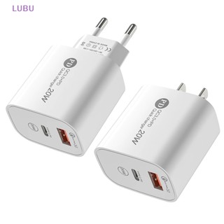 Lubu PD 20W USB Charger ชาร์จเร็ว 3.0 ชาร์จเร็ว อะแดปเตอร์ชาร์จโทรศัพท์ Tyep-C สําหรับโทรศัพท์ใหม่