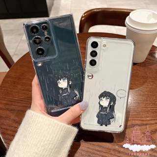 เคสโทรศัพท์ซิลิโคน แบบนิ่ม ลายการ์ตูน Demon Slayer กันกระแทก ป้องกันกล้อง สําหรับ Samsung Galaxy S23 Ultra S22 S21 Plus S20 FE A20 A32 4G A03 Core