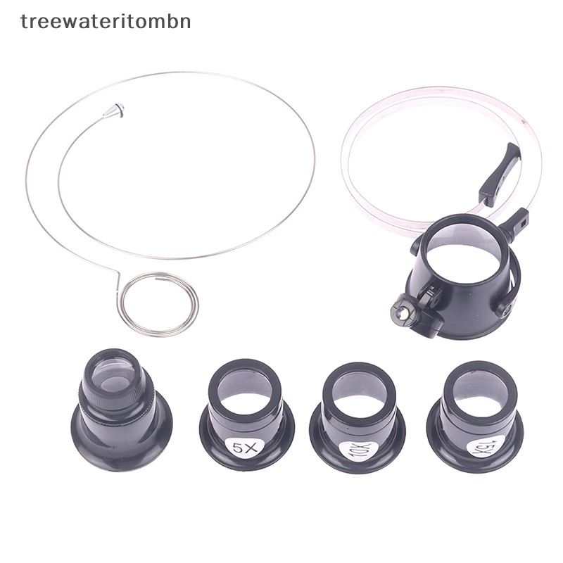 Tt แว่นขยาย Loupe 5X 10X 15X 20X พร้อมเลนส์แว่นตา สําหรับซ่อมนาฬิกาข้อมือ