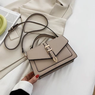 (HB-643) กระเป๋าถือ กระเป๋าสะพาย crossbody หนัง PU พรีเมี่ยม สวยหรู