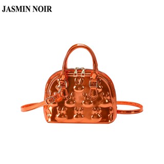 Jasmin NOIR กระเป๋าถือ กระเป๋าสะพายไหล่ หนังเทียม พิมพ์ลายกระต่าย ขนาดเล็ก สําหรับสตรี