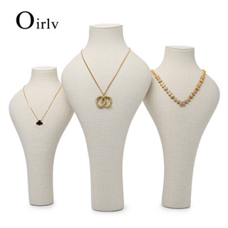 Oirlv หุ่นโชว์เครื่องประดับ สร้อยคอ แบบหนัง RX060 RX061