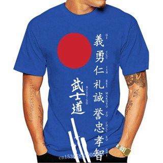 【HOT】[100% Cotton] เสื้อยืด พิมพ์ลาย Kanji Samurai Bushido est สไตล์คลาสสิก แฟชั่นฤดูร้อน สําหรับผู้ชาย IField54LNonei71