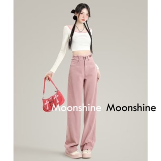 Moon  กางเกงขายาว กางเกงเอวสูง ย้อนยุค 2023 NEW 23051005 ทันสมัย fashion High quality Chic A27L05R 36Z230909