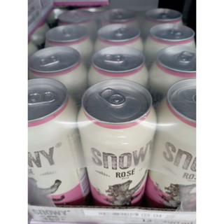  สโนวรี่ โรเซ่ 490*12กป SNOWY ROSE  Snowy Rose 490*12 cans SNOWY ROSE