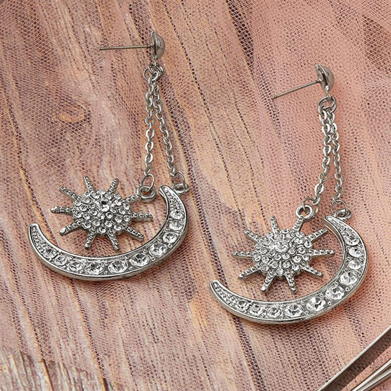 ที่คาดผม มงกุฎดาว ดวงจันทร์ หรูหรา สไตล์บาร็อค สําหรับเจ้าสาว งานแต่งงาน - รูปที่ 7