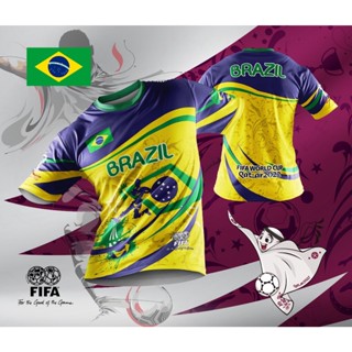 เสื้อยืด ลาย WORLD CUP 2022 - BRAZIL