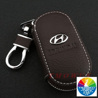 พร้อมส่ง เคสกุญแจรีโมทรถยนต์ หนังวัวแท้ สําหรับ Hyundai Hyundai iX35 TUCSON IX-35 TUCSON ELANTRA