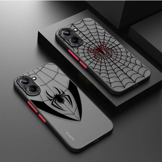 เคสโทรศัพท์มือถือ ผิวด้าน ลายโลโก้สไปเดอร์แมน มาร์เวล ฮีโร่ สําหรับ OPPO Realme 3 5 6 7 7I 8 8I 9 10 GT MASTER NEO2 X7 XT PRO 5G PLUS C33 C31 C30S C30