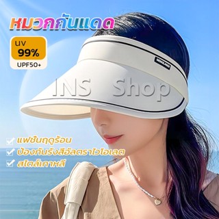 INS หมวกกันแดด สไตล์เกาหลี แฟชั่นฤดูร้อน Sun visor