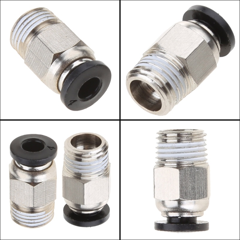 Shas PC4-M10 PNEUMATIC Quick Fitting J-Head 3D เครื่องพิมพ์ PC4-01 M10 ตัวเชื่อมต่อนิวเมติก