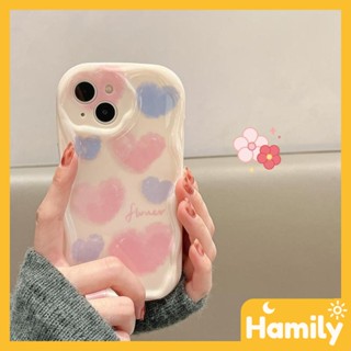 iPhone 11 Case Soft TPU Curved Wave Case Glossy White Pink Blue Flower Heart Camera Protection Shockproof Compatible with iPhone 14 13 12 11 pro max 7 8 plus x xs xr