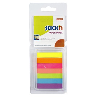 StickN กระดาษอินเด็กซ์โน้ต รุ่น 21355 คละสี 1x5 ซม.