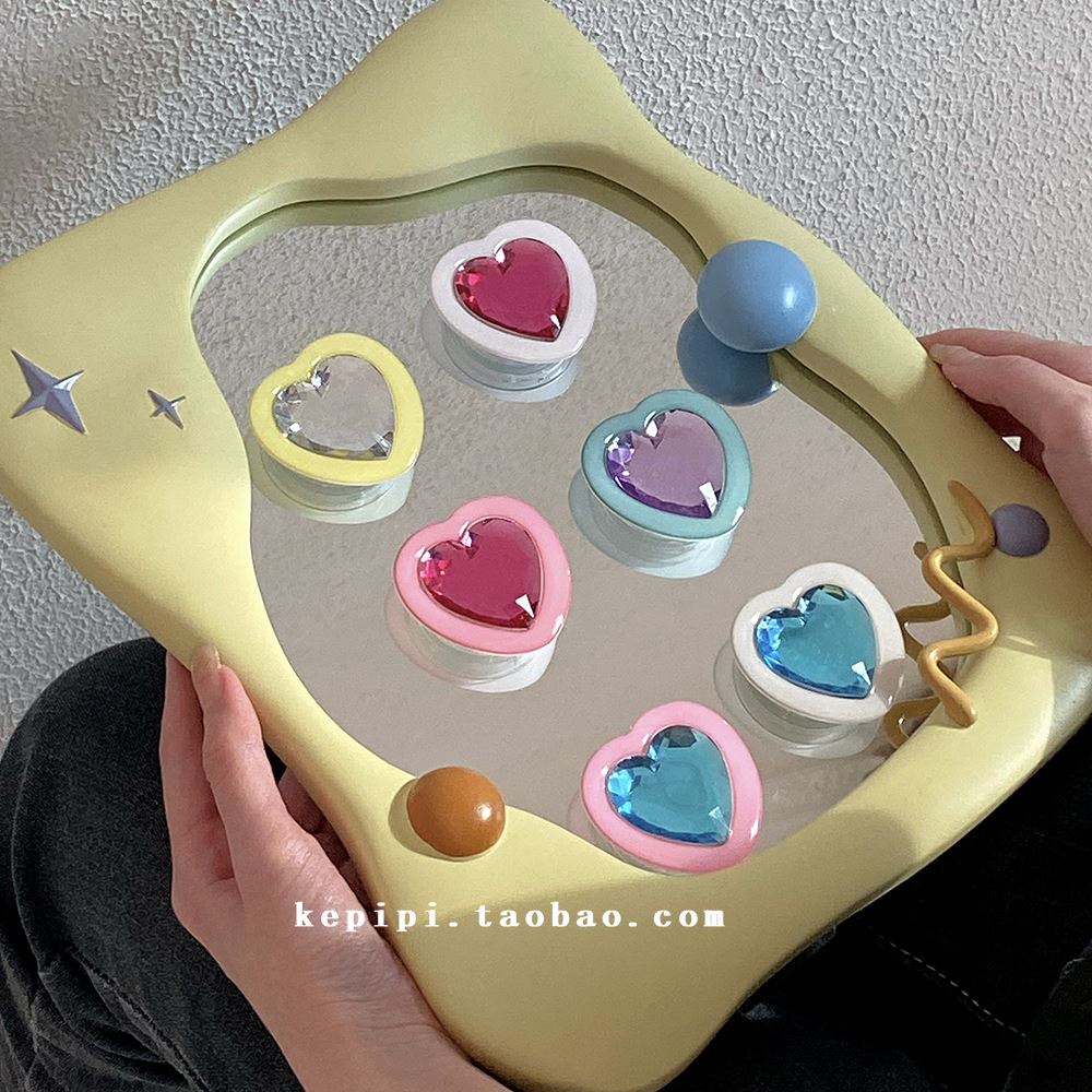 She Shell Butt KPP ฤดูร้อน สีตัดกัน ความรัก อัญมณี เคสโทรศัพท์ น่ารัก ลูกกวาด เด็กผู้หญิง ฐานใส