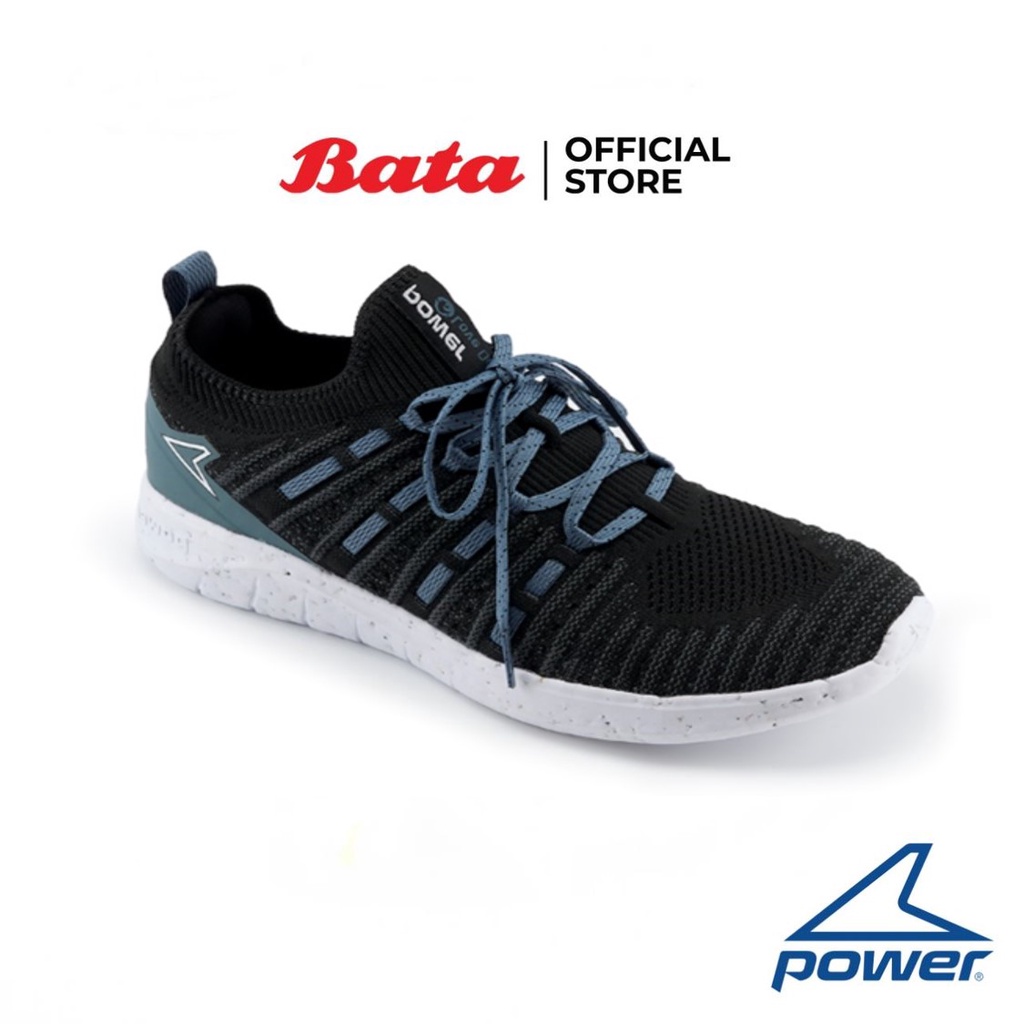 Bata บาจา POWER รองเท้ากีฬาวิ่ง แบบผูกเชือก สำหรับผู้ชาย รุ่น ENGAGE FLEX 300 LO รองเท้ารักษ์โลก 8186251