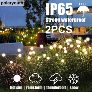 2PCS 10led โคมไฟกลางคืน พลังงานแสงอาทิตย์ กันน้ํา / โคมไฟตกแต่งสวนกลางแจ้ง / ไฟหิ่งห้อย ดอกไม้ไฟ ที่ทนทาน / ไฟภูมิทัศน์ Led ระดับพรีเมี่ยม