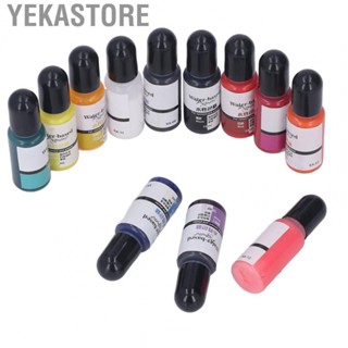 Yekastore Epoxy Resin Pigment  Practical 12 Colors Epoxy Resin Dye  for Cement