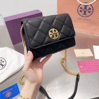 [พร้อมกล่อง] Tory Burch ใหม่ Woc กระเป๋าสะพายไหล่ สะพายข้าง สายโซ่ แฟชั่นสําหรับสตรี