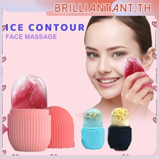 Ice Roller Face Ice Massage Face Contour Cooling Capsule Beauty Roller Tool Face Icing Cold Therapy Muscle Skincare,ลดริ้วรอย Bri