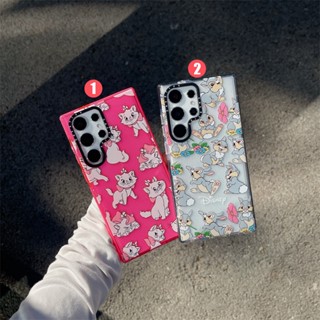 เคสโทรศัพท์มือถือ ลายแมวน่ารัก สีชมพู สําหรับ Samsung S23 Ultra S23 Plus S22 Ultra 5G