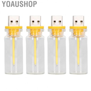 Yoaushop USB Night Light  Night Light Plug In Easy To Use 5V Soft Lighting 4Pcs  for Home