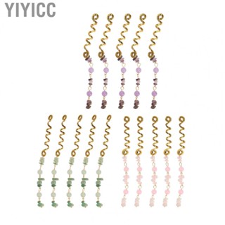 Yiyicc Hair Dreadlock Jewelry  Hair Braid Rings Exquisite 5pcs Different Shapes  for Party