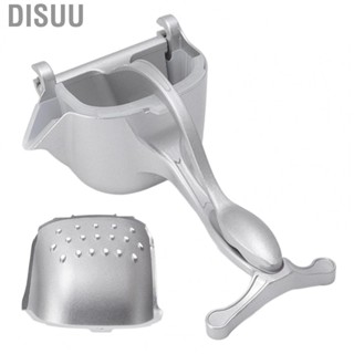 Disuu Orange Squeezer  Efficient Manual Juice Squeezer Portable Easy To Wash Aluminum Alloy with 2 Funnel for Gathering