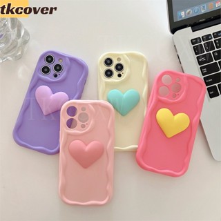 เคสโทรศัพท์มือถือนิ่ม กันกระแทก ลายหัวใจ 3D สีแคนดี้ เรียบง่าย สําหรับ Redmi Note 12 11 11T Pro+ 12 Turbo 10 5G Note 8 Pro