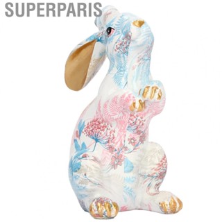 Superparis Rabbit Statue Nordic Style Rabbit Ornament for Bedroom for Office