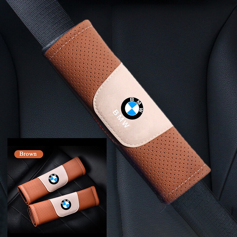 ปลอกหุ้มเข็มขัดนิรภัย หนัง สําหรับ BMW 3/5/1/2-Series X3 X2 X1 X5 2 ชิ้น