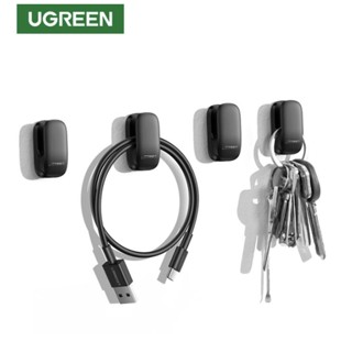 Ugreen 80199 Organizer Hooks Hangers 4pcs Fastener Clip for Car Home Office Key Bag Headphone USB Charger Cable Manag...