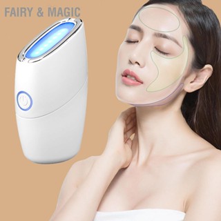 Fairy &amp; Magic Photon Skin Beauty Instrument Vibration Firming LED 3 สี อุปกรณ์นวดหน้าฟื้นฟูผิวสำหรับคอ